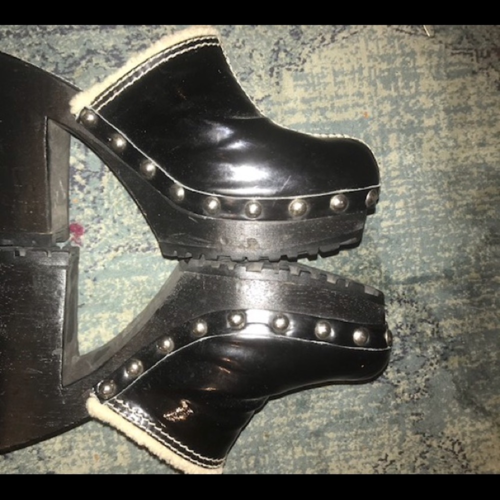 Miu Miu black clogs